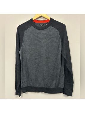 Ted Baker Charcoal and Black Crewneck Sweater